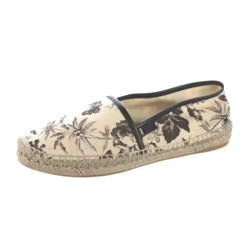 Gucci Canvas Floral Print Espadrille 39